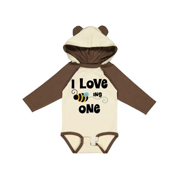 Inktastic 1st Birthday Bee Boys or Girls Long Sleeve Baby Bodysuit