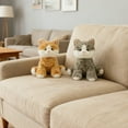 thumbnail image 6 of Gaiwos Tabby Cat Stuffed Animals 11 inches, Cuddly Striped Plush Cats with Lifelike Details, Soft Plushies Cat Gifts for Kids, Toddlers, and Kitten Lovers, 6 of 9