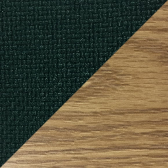 Banco de cuatro plazas Dakota Wave de Wooden Mallet, verde follaje, roble claro Wooden Mallet DW5-4LOFG