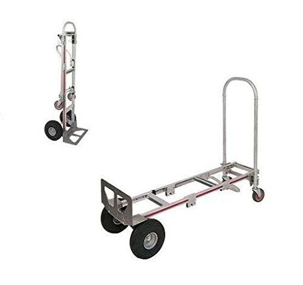2-In-1 Convertible Hand Truck with Pneumatic Wheels