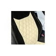 thumbnail image 3 of FH Group Ultra Modern Quilted Leatherette Car Seat Covers, Universal Fit Beige Full Set with Air Freshener, 3 of 8