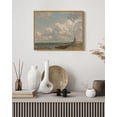 thumbnail image 6 of Drsoum Vintage Coastal Cloud Wall Art 11x14in Natural Framed Rustic Retro Farmhouse Seaside Landscape Prints Classic Decorations for Living Room Bedroom, 6 of 6