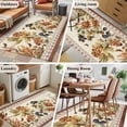 thumbnail image 6 of Vintage Floral Area Rug 3x5 Washable Rug Non Slip Elegant Pastoral Botanical Retro Art Large Area Rug Indoor Floor Carpet for Entryway Bedroom Kitchen Living Room Home Office Dining Room Nursery, 6 of 7