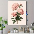 thumbnail image 4 of UXIEQU Pink Peony Floral Canvas Wall Print 15.75x11.81 Inches, 4 of 8