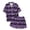 A-Purple88, variant on Girls Halloween Pajamas For Kids 2-13Y 2 Piece Sets Bat Printed Short Sleeve Button Up Shirts And Shorts Set