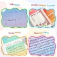 thumbnail image 7 of Pull Out Pearlescent Transparent Sparkle Sticky Notes Glitter Cute Post It Notes Soft Paper 105 Sheets For Study Planner Home Office School Bulk Supplies,green, 7 of 7