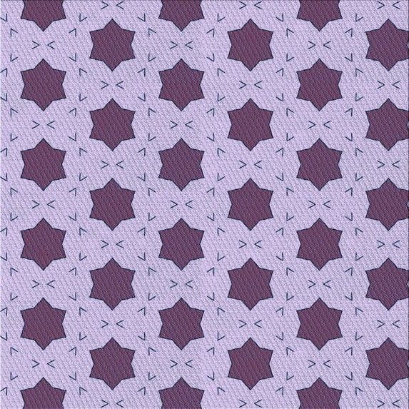 Ahgly Company Indoor Square Patterned Mauve Purple Area Rugs, 5' Square