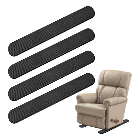 4 PCS 30Inch Non Slip Furniture Rail Pads for Hardwood Floors and Other Types of Floors, Keeping Recliners, Sofas