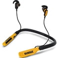 thumbnail image 1 of DEWALT Wireless Bluetooth Neckband Headphones — Neckband Earphones with 30H Runtime — Secure Magnetic Earbuds — Noise-Isolating Wireless Earbuds — Jobsite Pro Built-in Mic for Crystal-Clear Calls, 1 of 5