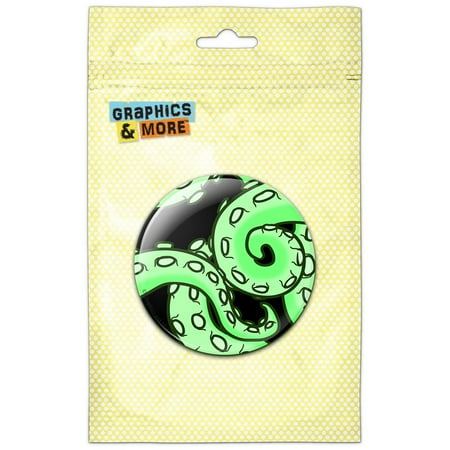 

Tentacles Squid Octopus Green Refrigerator Button Magnet