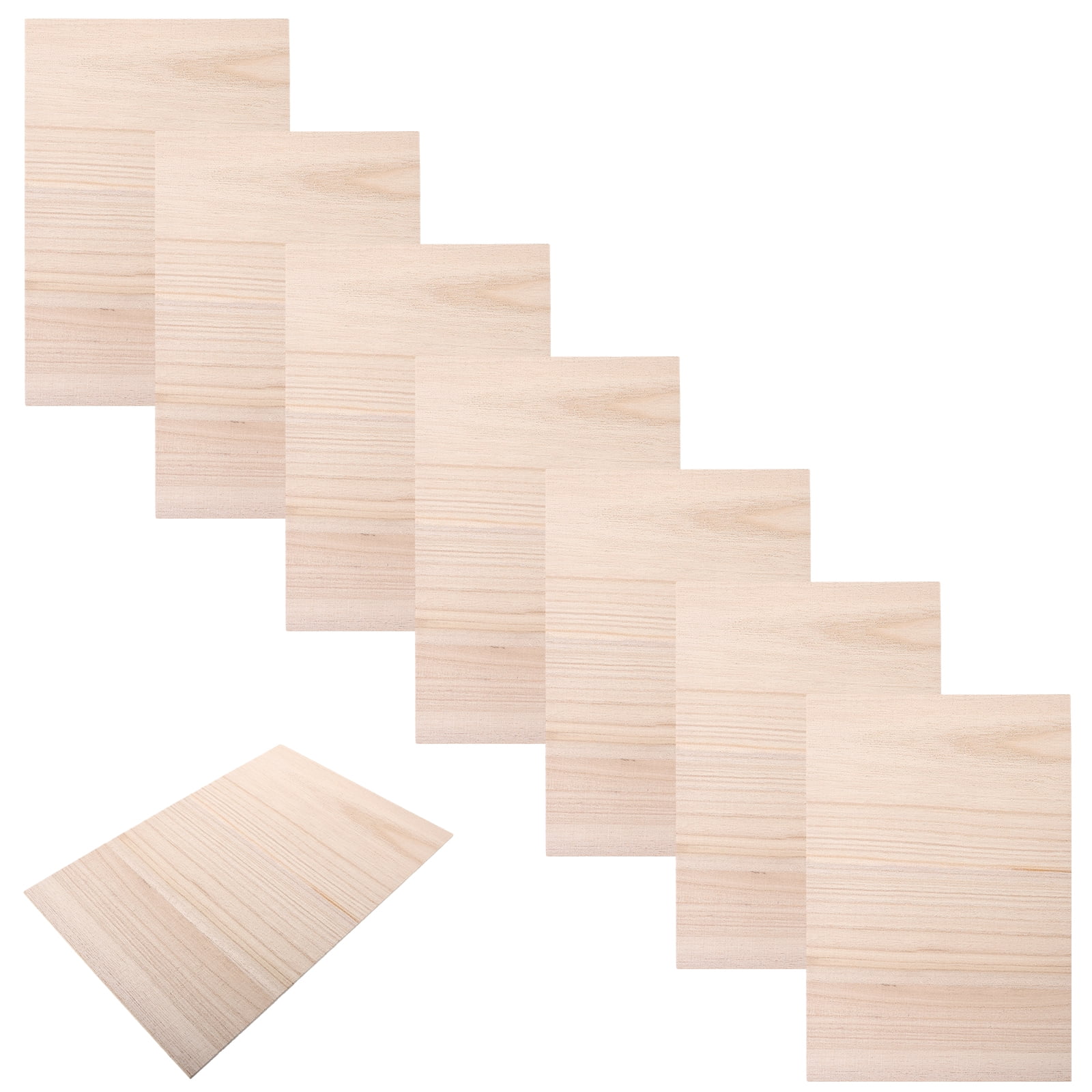 10-Pack Rebreakable Wooden Taekwondo Breaking Boards for Karate and Martial Arts Training, 0.3cm Thickness, Khaki Color, Kids & Adults