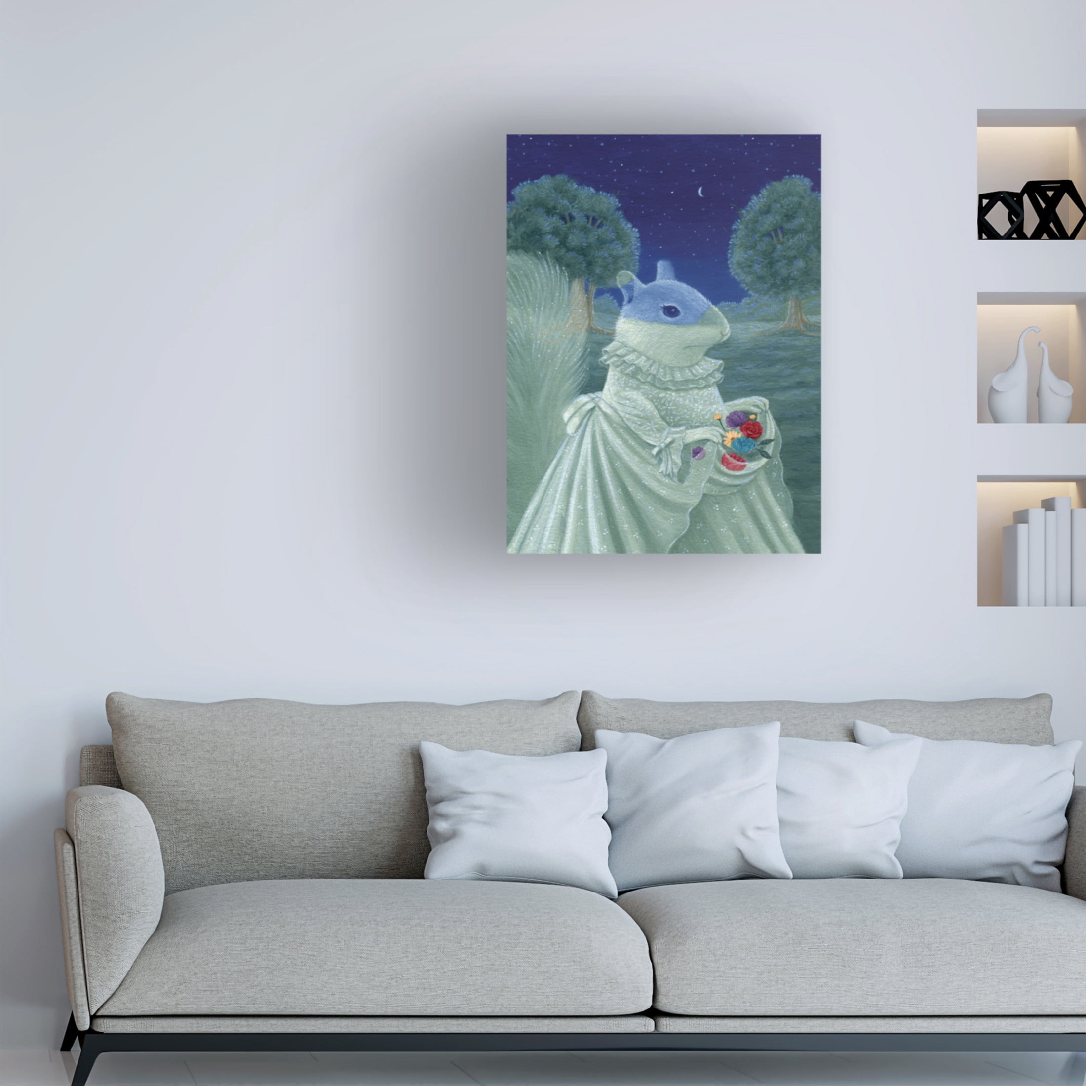 Canvas Wall Art - Gina Matarazzo 'Lenore' Wall Art for Living Room, Bedroom, or Office Décor by Trademark Fine Art - 35 x 47 Inches