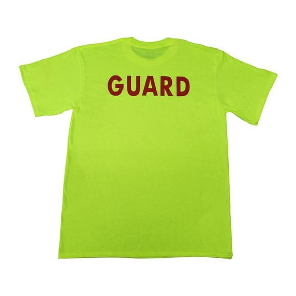 Kemp T-Shirt USA 18-006-SML Safety Green 100% Coton - Poitrine Taille Coeur & Logo Complet de la Protection Dorsale - Petit