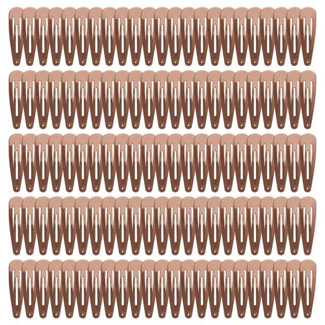 Paquete de 120 pinzas para el cabello de metal marrón, pasadores antideslizantes para mujeres y niñas, trenzas seguras, moños recogidos, duraderos y livianos (caja de almacenamiento de plástico inclui