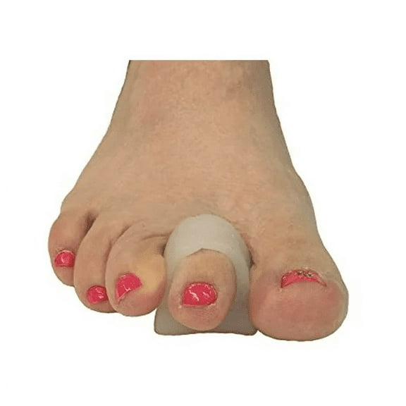 Gel Hammer Toe Support Splint Crutch, 4 Pack, Large, Hammertoe Straightener Splint