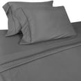 thumbnail image 3 of Deep Pocket Egyptian Touch Ultra Soft 1800 Collection Hypoallergenic Wrinkle Free Sheet Sets - Queen, Gray, 3 of 5