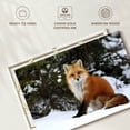 thumbnail image 6 of Elephant Stock Winter Red Fox Wall Art - Horizontal Canvas Wall Art - Living Room Wall Decor - Animal Canvas - Brown And Orange Decor - 36" x 24", 6 of 8