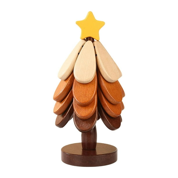 Salvamanteles de madera con forma de árbol, mantel individual antideslizante, accesorios con soporte, manteles individuales para platos calientes 4 capas