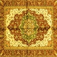 thumbnail image 1 of Ahgly Company Indoor Square Persian Yellow Traditional Area Rugs, 3' Square, 1 of 4
