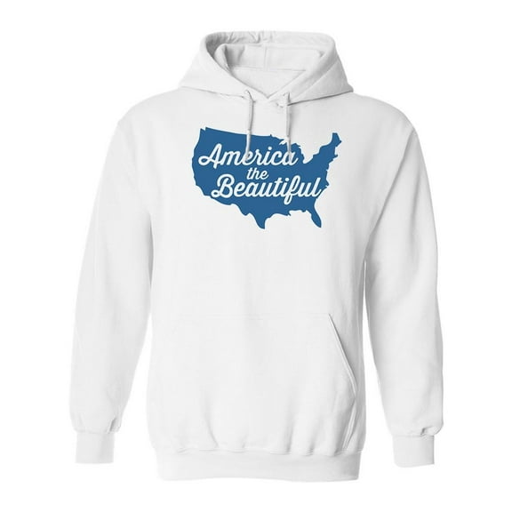 America The Beautiful Hoodie Men -Image by Shutterstock, Male x-Large