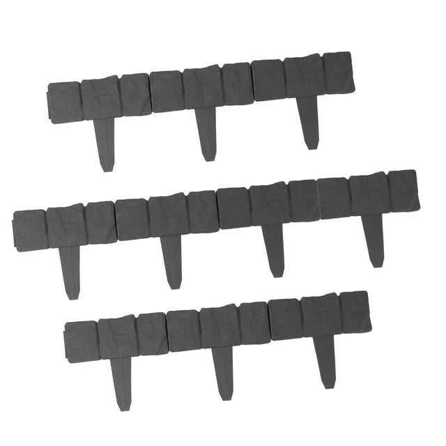 Garden Edging Border, 10 Pieces Garden Edging Stone Border Minimalist Easy To Install For Outdoor
