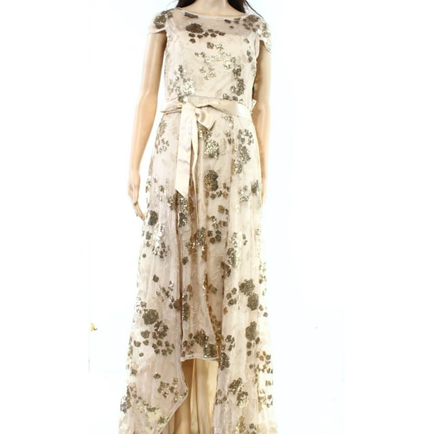 Adrianna Papell - Adrianna Papell Gold Womens Size 4 ...