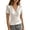 yue866-Beige, variant on KHONTS Women's T Shirts Summer Criss Cross Front Deep V-Neck T-Shirt Short Sleeve Slim Fit Fashion Tops Tee Yellow XL