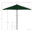 thumbnail image 5 of California Umbrella Venture 9' Bronze Market Umbrella in Green, 5 of 5
