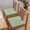 Mint Green, variant on Square Cotton Seat Cushion for Chairs, Stools, and Floor Sitting - 17.7 Inch Soft Foam Support Pillow for Home, Living Room, and Outdoor Use