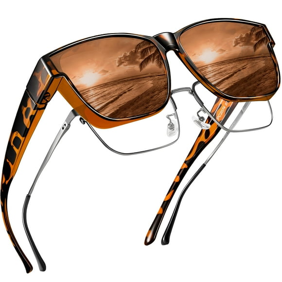 Gafas de Sol Polarizadas Peekaco UV400 para Usar Sobre Lentes para Hombre y Mujer