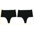 thumbnail image 2 of Bigersell Nylon Panties for Women Clearance Womens Boyshorts Underwear Boy Shorts Panty Style P-161 Cotton Plus Size Panties Ladies Thong Briefs Mid Waist Women's Bikini Panties Black XL, 2 of 3