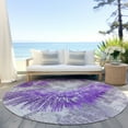 thumbnail image 6 of Addison Rugs Chantille Indoor/Outdoor Transitional Abstract Purple Washable Round Rug, 8' x 8', 6 of 6