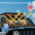 thumbnail image 5 of Uorisanigo Windshield Sun Shade Sunshade Starry Cow Driving Sun Visor for 2007-2023 Wrangler Rubicon Sahara TJ JK JKU 2 & 4 Door Car Accessories Cover to Protect UV Rays and Heat Glare, 5 of 7