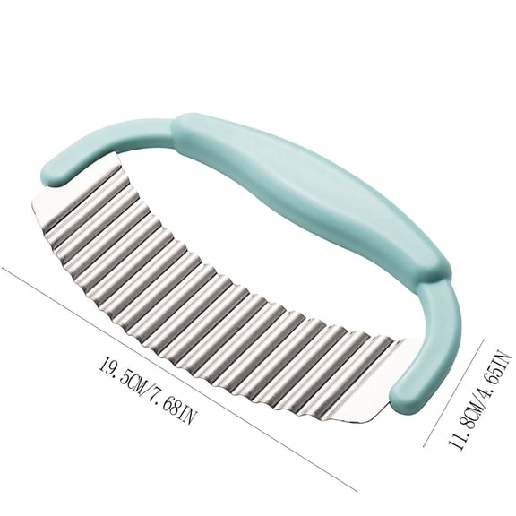 Stainless Steel Pizza Cutter Half Round Design Hand Press Rocking Knife Fries Potato Slicer Kitchen Essential Tool