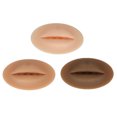 thumbnail image 2 of Tattoo Practice Lips,3pcs 3D Tattoo Fake Tattoo Skin Lips Practice Permanent Makeup Lips Smooth Operation, 2 of 14