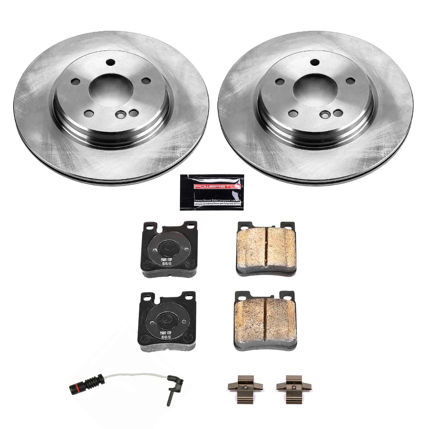PowerStop Rear Stock Replacement Brake Pad and Rotor Kit Fits: MERCEDES-BENZ Select Models KOE6717