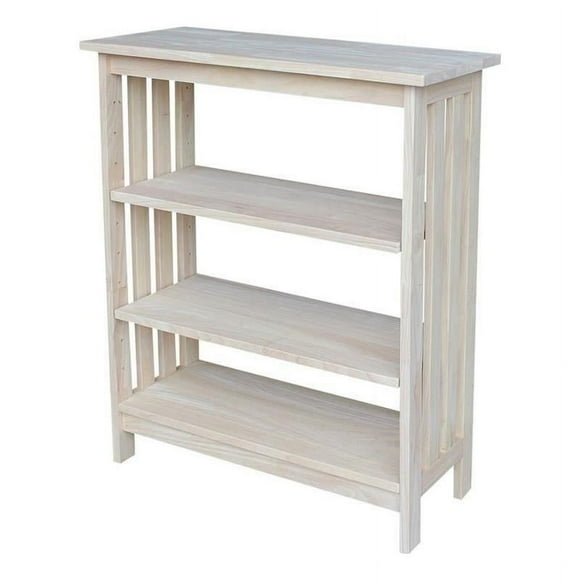 International Concepts Mission 36" 3 Shelf Bookcase in Unfinished