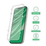 onn Glitter Frame Glass Screen Protector with Easy Application Tray for iPhone 17e / iPhone 16e / iPhone 14 / iPhone 13 / iPhone 13 Pro