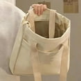 thumbnail image 3 of Cinvoph Tote Bag for Women Canvas Handbag Zipper Closure Lightweight Trendy Shoulder Bag Large Capacity Work Commuters Tote Bag for Office Travel Weekend Trips, White, 3 of 6