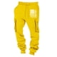 thumbnail image 2 of Pantalones largos para hombre, informales, con bolsillo y cordón, de color sólido, gruesos, sanitarios y con cintura elástica., 2 of 3