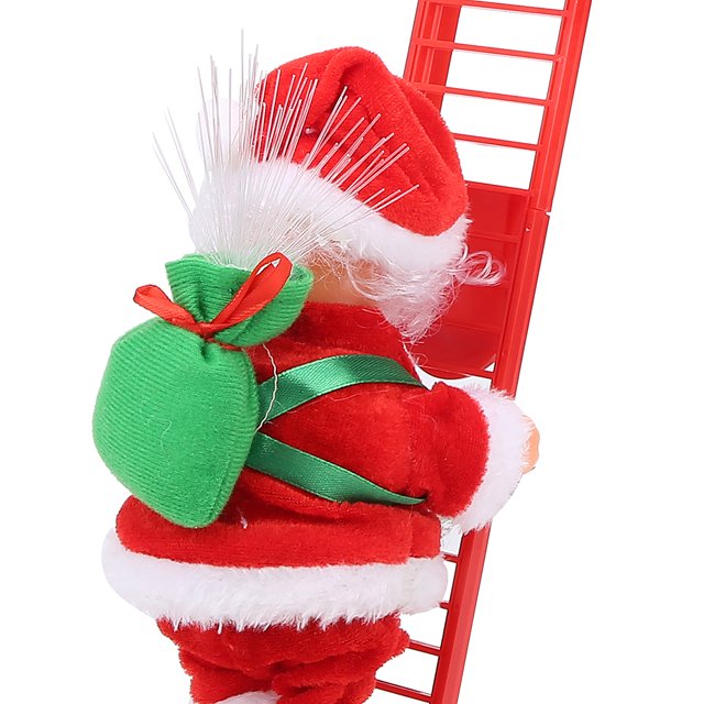 Papá Noel Escalera Eléctrica para Subir Decoración Del Hogar Adornos Para Árboles de NaviDad