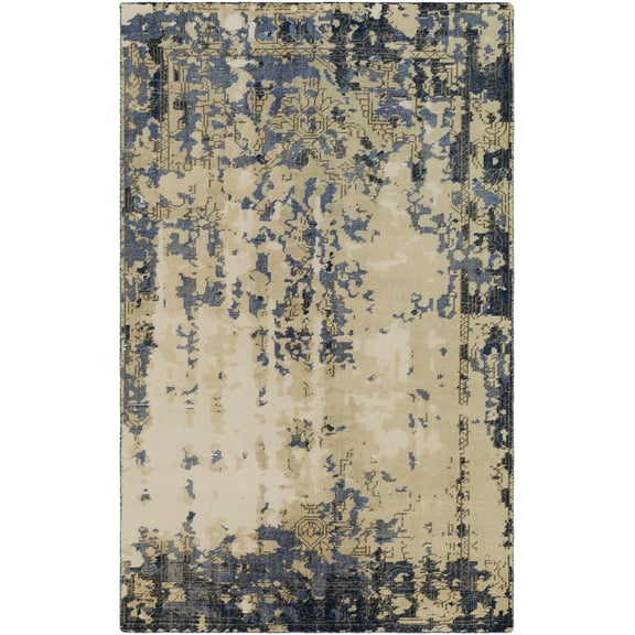 BoutiqueRugs Eastvale Traditional Area Rug - Beige, Dark Red, Navy - 8' x 11'
