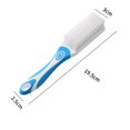 thumbnail image 6 of harmtty Shoe Brush Soft Bristle Non-Slip Comfortable Grip Hanging Hole Easy to Store Multifunctional Reusable Long Handle Clothes Shoes Scrub Brush Kitchen for Bathroom,Green, 6 of 8