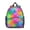 Geometric Wave Blue, variant on Black and Gold Marble Pattern Backpack for School, Cute School Bag with Adjustable Shoulder Straps and Padded Back, 13.8"x11.4"x6"