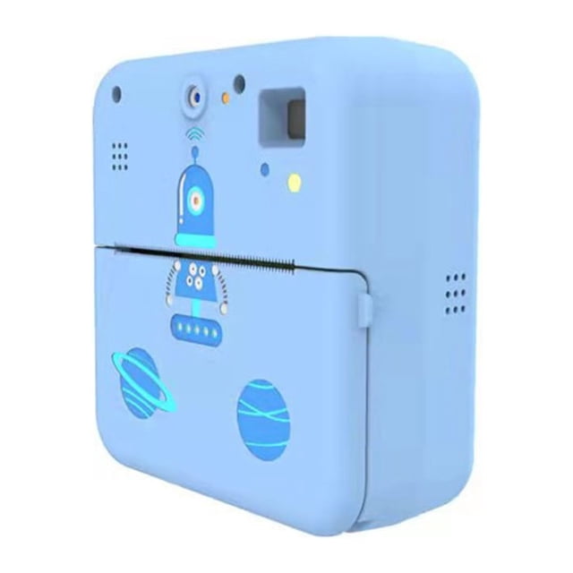 Methold Impresora fotográfica multifunción Cámaras portátiles livianas Miniimpresoras instantáneas Conexión compatible con Bluetooth Accesorios de cámara y óptica Azul Sin tarjeta de memoria
