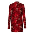 thumbnail image 4 of Womens Long Cardigan Sweaters Plus Size Christmas Graphic Open Front Shirts Trendy Long Sleeve Holiday Cardigans Loose Causal Tops Cute Outfits, 4 of 4