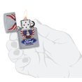 thumbnail image 5 of Zippo Ford Oval Logo and US Flag Eagle Design Street Chrome Pocket Lighter, 5 of 6
