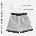 thumbnail image 3 of FORMRS Boys Swim Trunks Quick Dry Mesh Liner Boardshorts Sizes XS-XL, Light Purple Flowers, 3 of 7