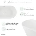 thumbnail image 6 of Claire 60" Freestanding Bathtub, 6 of 10