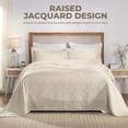 thumbnail image 3 of Superior 2-Piece Serenity Cotton Matelasse Ivory Bedspread Set, Twin, 3 of 9